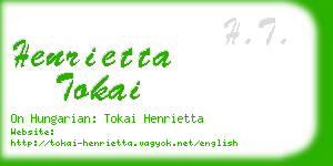 henrietta tokai business card